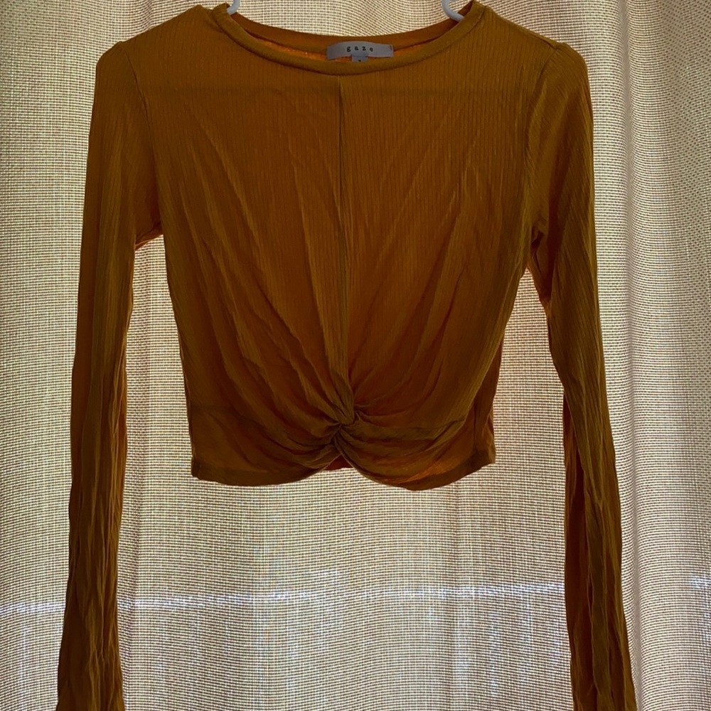 Long sleeve crop top